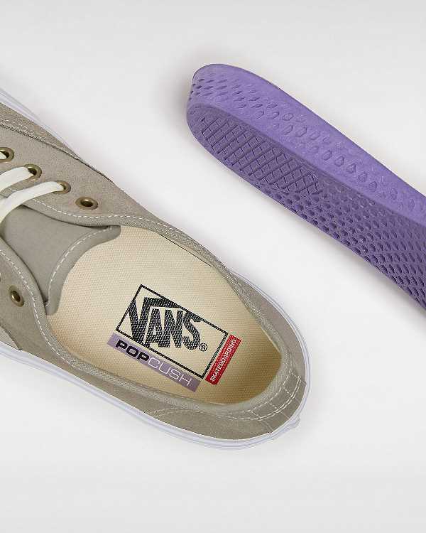 Grey Men Vans Authentic Wrapped Skate Shoes NZ | VN6594031