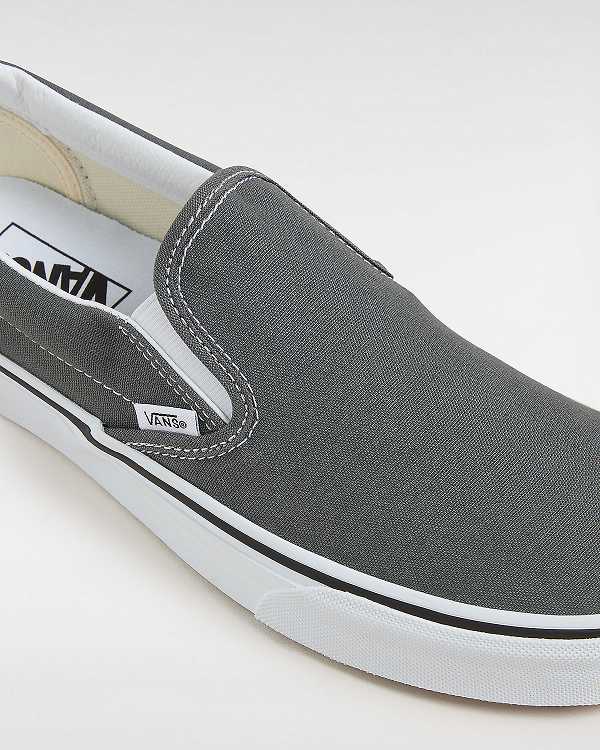 Grey Men Vans Canvas Classic Slip On Shoes NZ | VN1264075