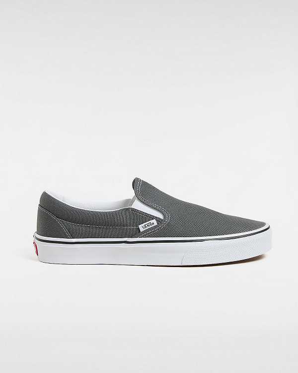 Grey Men Vans Canvas Classic Slip On Shoes NZ | VN1264075