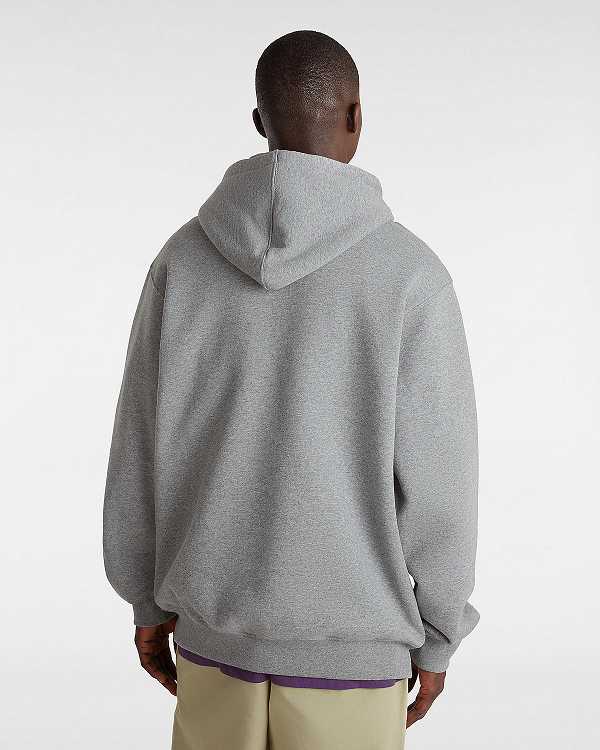 Grey Men Vans Fish loose Hoodie NZ | VN9108476