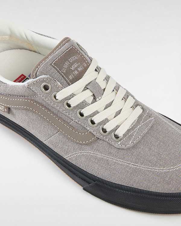 Grey Men Vans Gilbert Crockett Herringbone Skate Shoes NZ | VN2157643