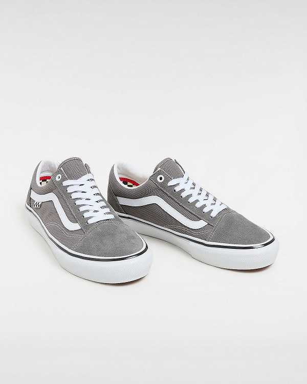 Grey Men Vans Old Skool Skate Shoes NZ | VN4653892