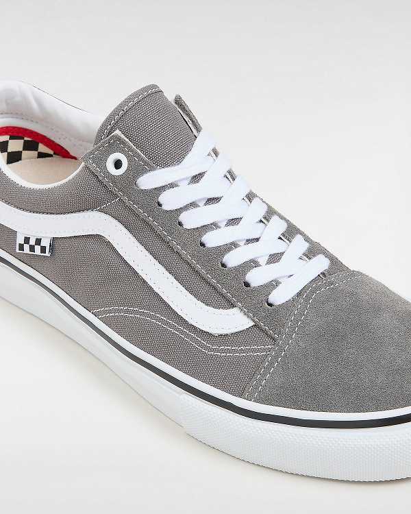 Grey Men Vans Old Skool Skate Shoes NZ | VN4653892