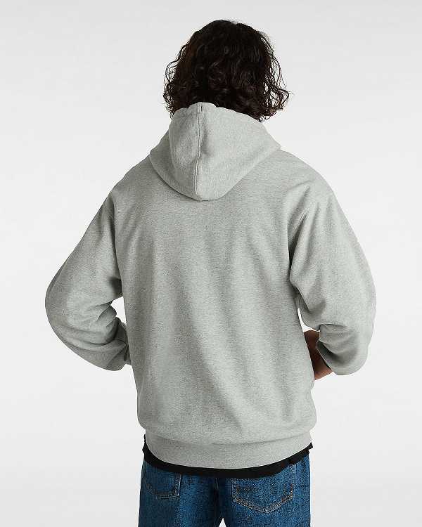 Grey Men Vans Original Standard Loose Hoodie NZ | VN9260183