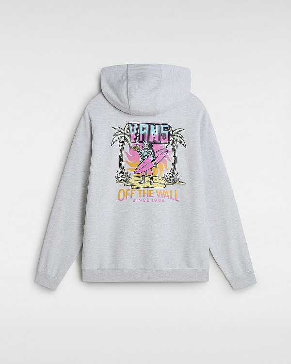 Grey Men Vans Palm Cheers Classic Hoodie NZ | VN7498316