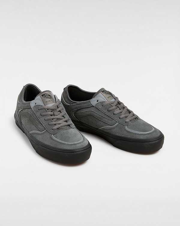 Grey Men Vans Rowley Suede Skate Shoes NZ | VN8745329