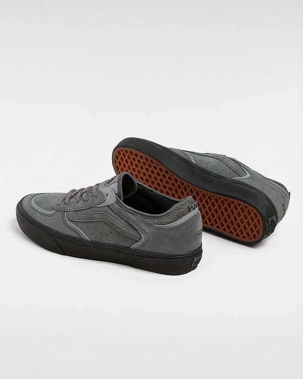 Grey Men Vans Rowley Suede Skate Shoes NZ | VN8745329