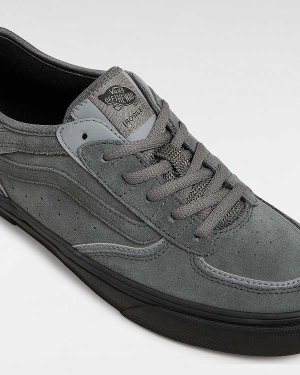 Grey Men Vans Rowley Suede Skate Shoes NZ | VN8745329