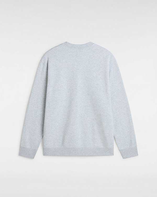 Grey Men Vans Soles Loose Crew Sweatshirt NZ | VN2459310