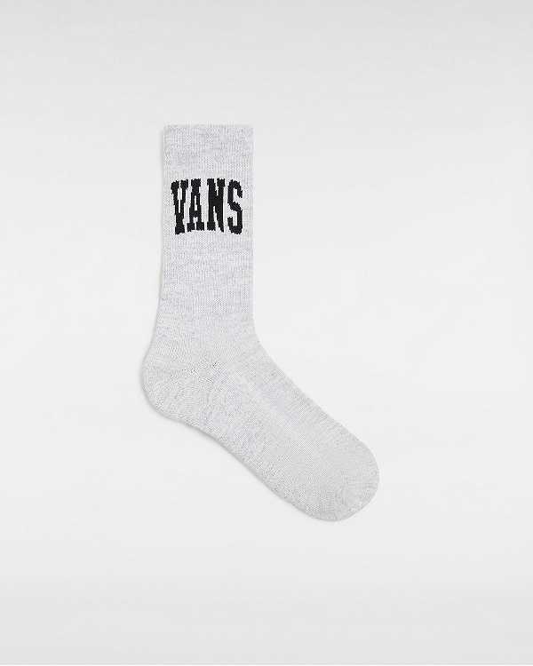 Grey Unisex Vans Arched Crew (1 Pair) Socks NZ | VN7632940