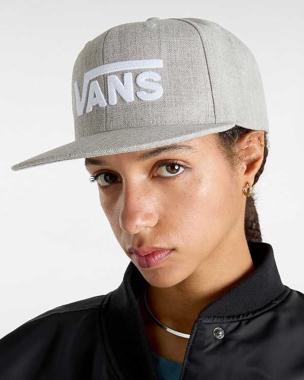 Grey Unisex Vans Drop V Hats NZ | VN3154972