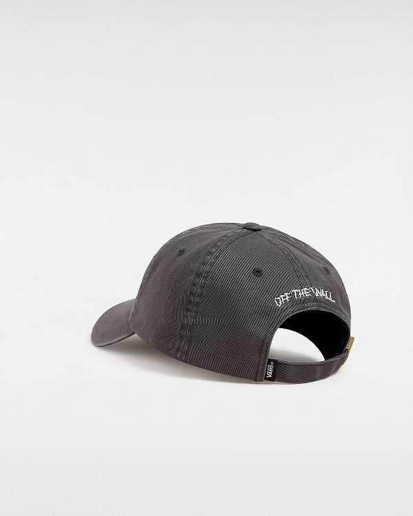 Grey Unisex Vans Vinyl Touch Curved Bill Hats NZ | VN6287041