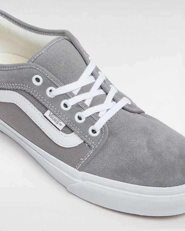 Grey Women Vans Chukka Low Sidestripe Skate Shoes NZ | VN0584123