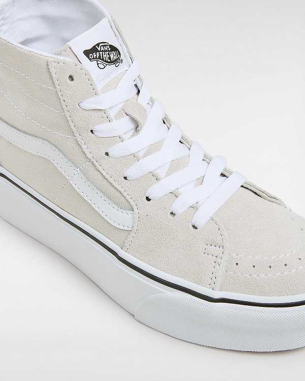 Grey Women Vans Sk8-Hi Tapered Platform Shoes NZ | VN5732416