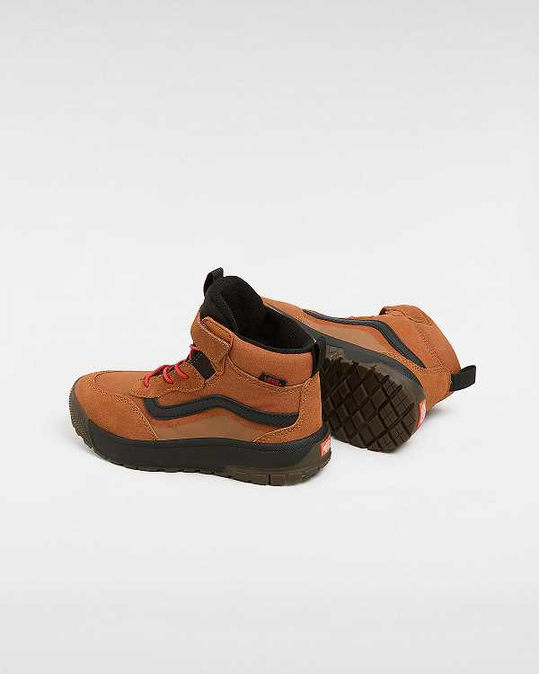 Orange Kids' Vans MTE Mini Crest (4-8 Years) Hiking Boots NZ | VN9123546