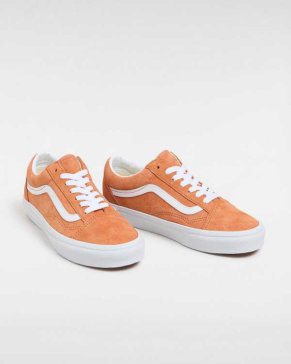 Orange Men Vans Old Skool Pig Suede Sneakers NZ | VN7458063