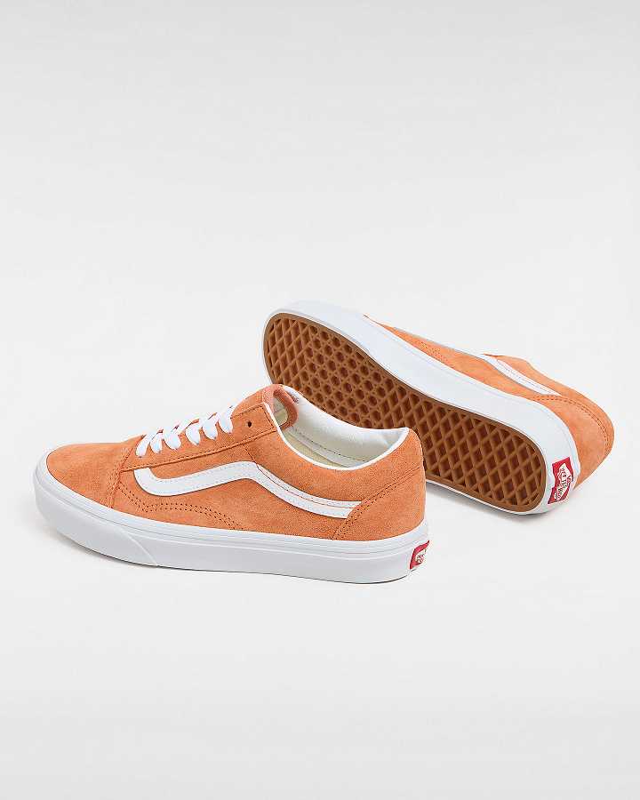 Orange Men Vans Old Skool Pig Suede Sneakers NZ | VN7458063