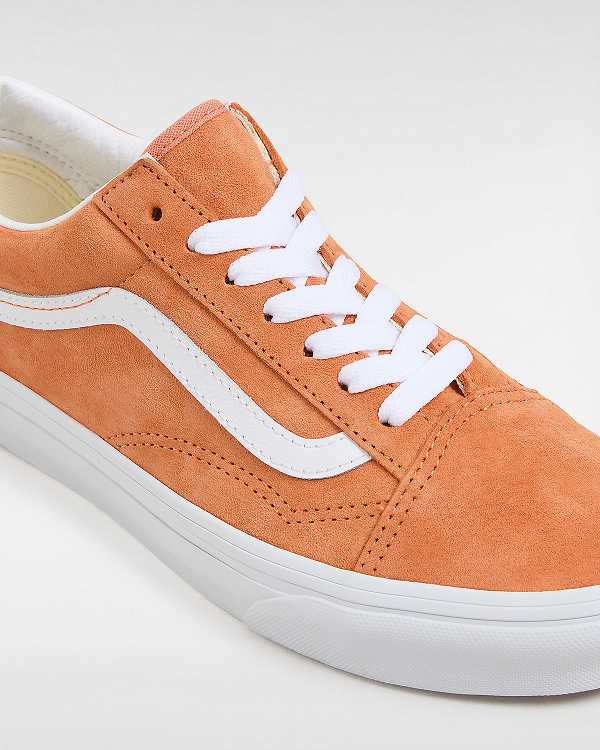 Orange Men Vans Old Skool Pig Suede Sneakers NZ | VN7458063