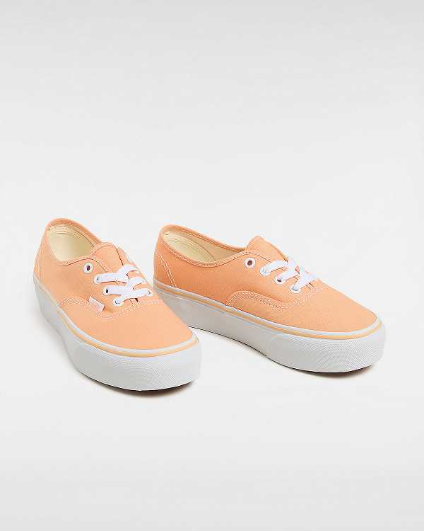 Orange Women Vans Authentic Platform Shoes NZ | VN0823765