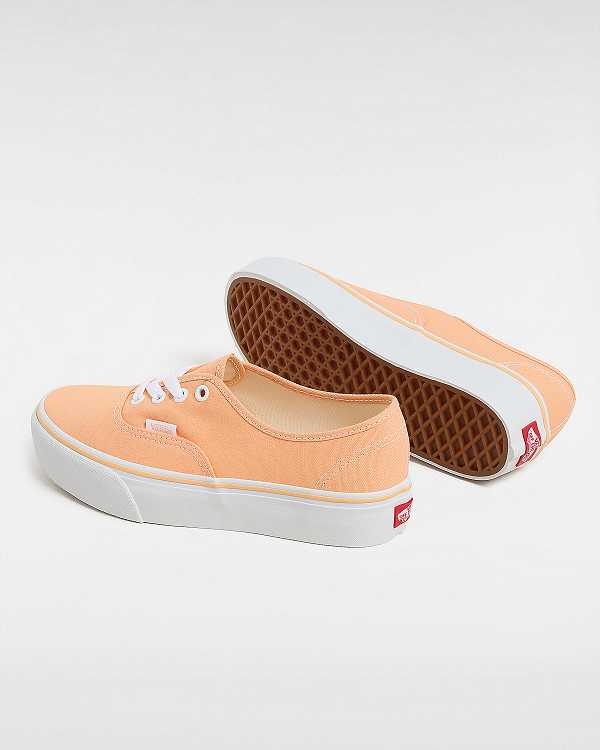 Orange Women Vans Authentic Platform Shoes NZ | VN0823765