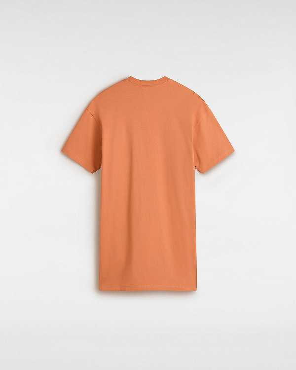 Orange Women Vans Center Vee Tee Dress NZ | VN0639714