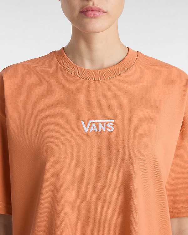 Orange Women Vans Center Vee Tee Dress NZ | VN0639714