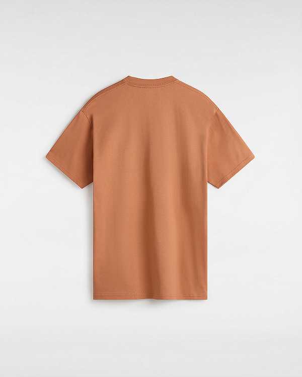 Orange Women Vans Left Chest Logo T Shirts NZ | VN1263987