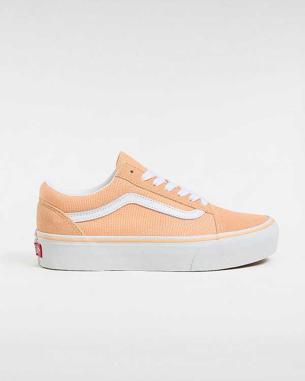 Orange Women Vans Old Skool Platform Shoes NZ | VN9521683