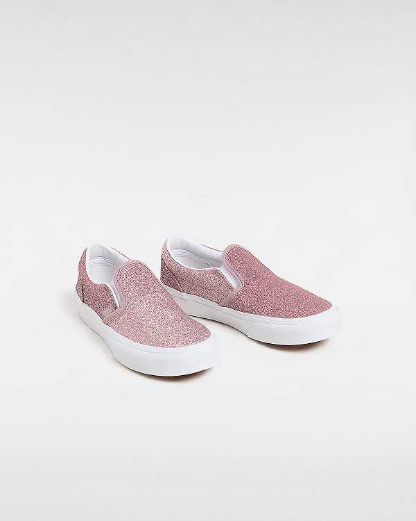 Pink Kids' Vans Classic (4-8 Years) Slip On Shoes NZ | VN6183724