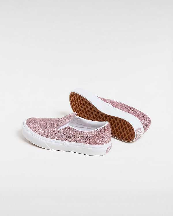 Pink Kids' Vans Classic (4-8 Years) Slip On Shoes NZ | VN6183724