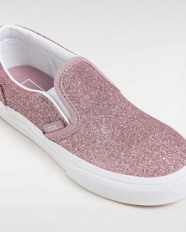 Pink Kids' Vans Classic (4-8 Years) Slip On Shoes NZ | VN6183724