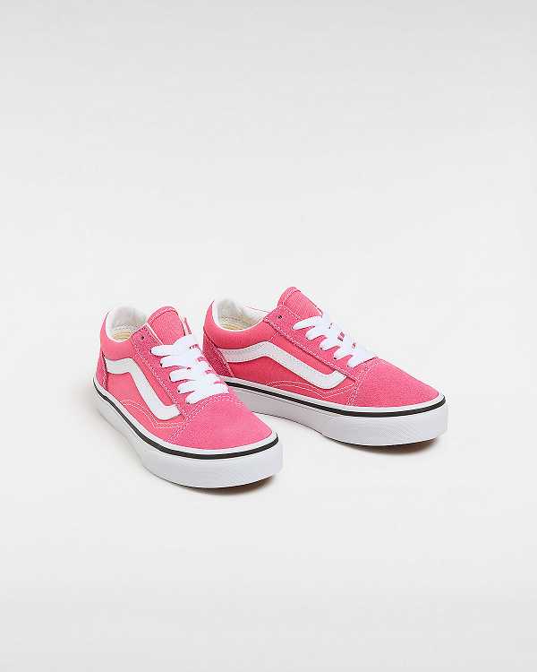 Pink Kids' Vans Old Skool (4-8 Years) Sneakers NZ | VN9620157