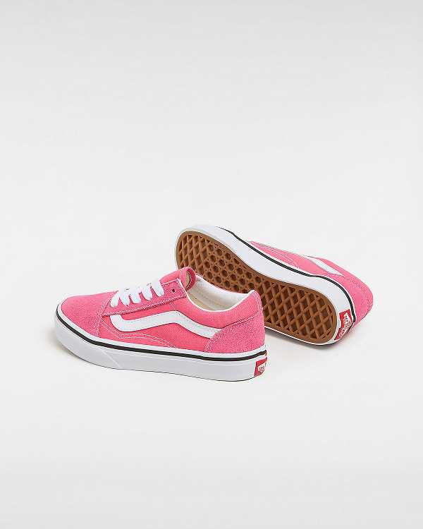 Pink Kids' Vans Old Skool (4-8 Years) Sneakers NZ | VN9620157