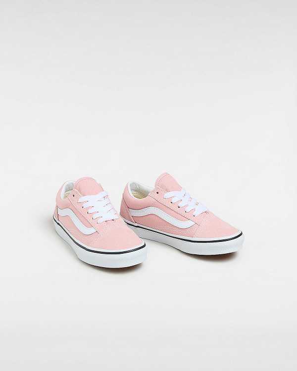 Pink Kids' Vans Old Skool (4-8 Years) Sneakers NZ | VN4692751