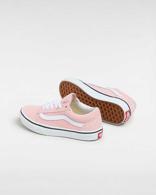 Pink Kids' Vans Old Skool (4-8 Years) Sneakers NZ | VN4692751