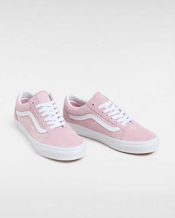 Pink Men Vans Pig Suede Old Skool Sneakers NZ | VN5693847