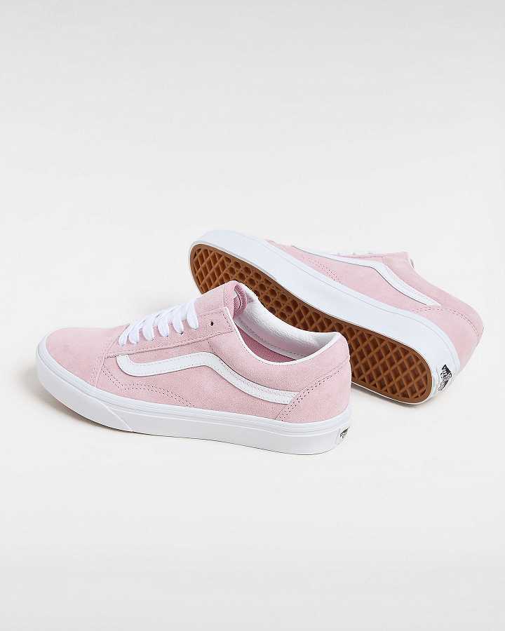 Pink Men Vans Pig Suede Old Skool Sneakers NZ | VN5693847