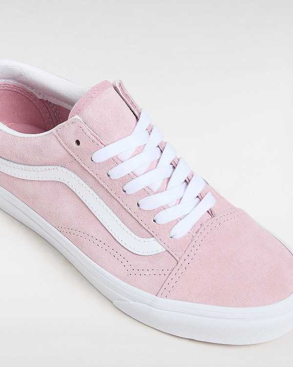 Pink Men Vans Pig Suede Old Skool Sneakers NZ | VN5693847