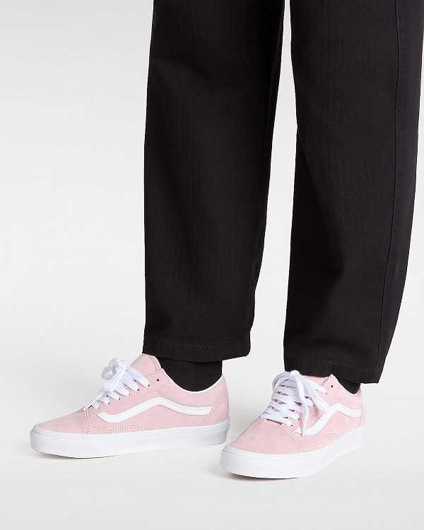 Pink Men Vans Pig Suede Old Skool Sneakers NZ | VN5693847