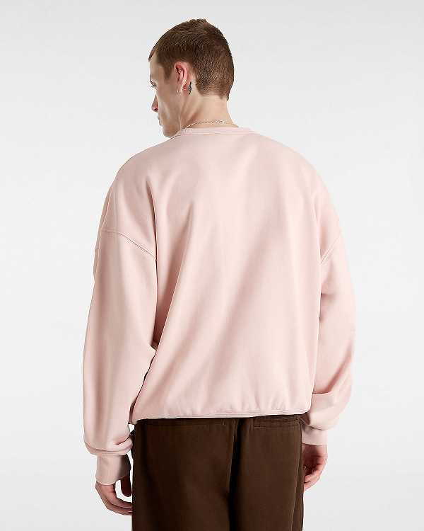 Pink Men Vans Premium Crew Sweatshirt NZ | VN8160927