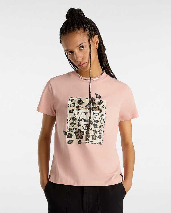 Pink Women Vans Animalier Boxed T Shirts NZ | VN6392857