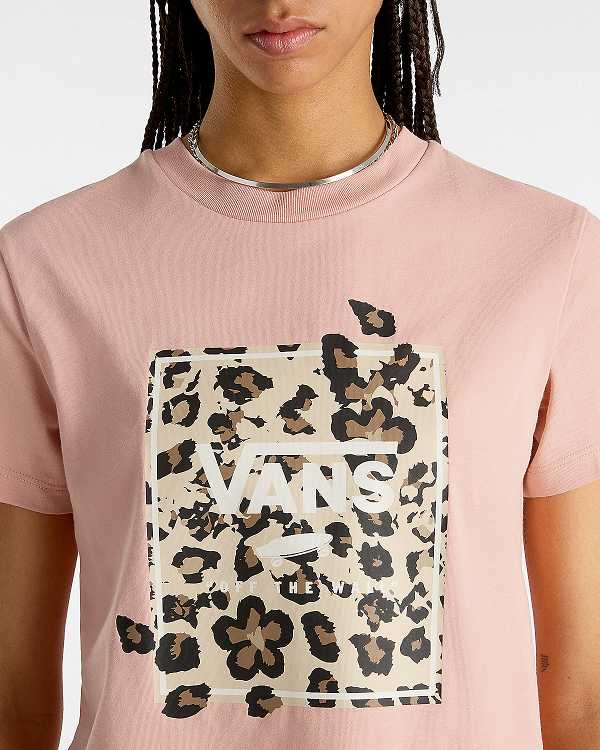 Pink Women Vans Animalier Boxed T Shirts NZ | VN6392857