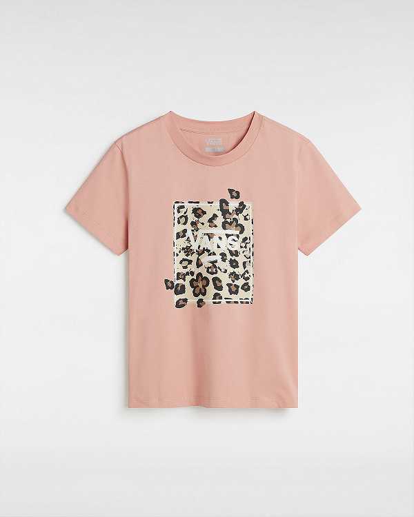 Pink Women Vans Animalier Boxed T Shirts NZ | VN6392857