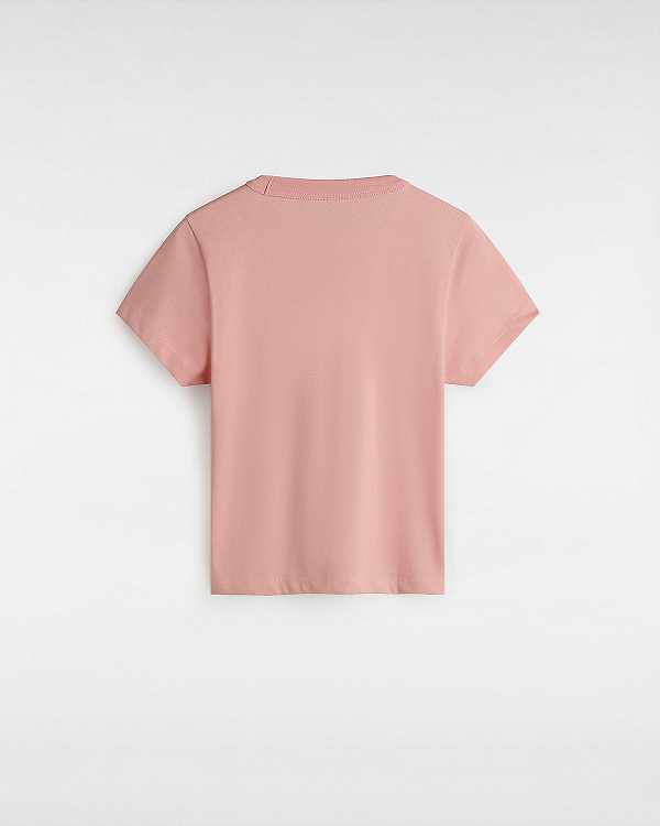 Pink Women Vans Basic mini T Shirts NZ | VN0492678