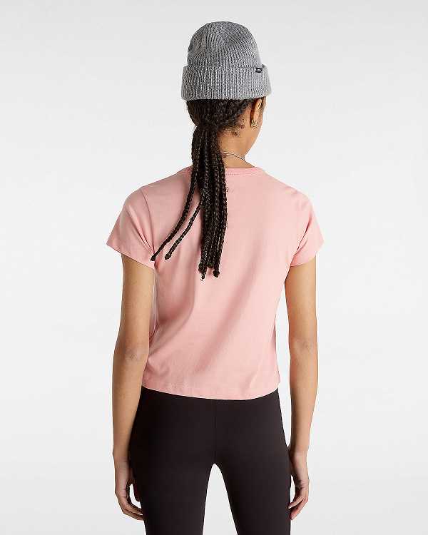 Pink Women Vans Basic mini T Shirts NZ | VN0492678