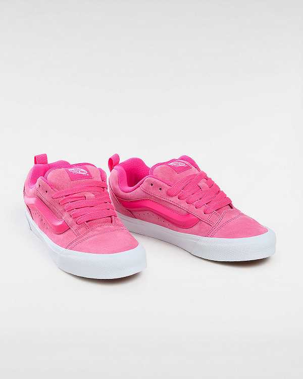 Pink Women Vans Knu Skool Skate Shoes NZ | VN0625394