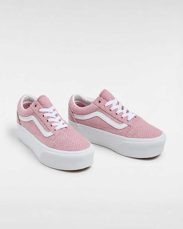 Pink Women Vans Old Skool Platform Shoes NZ | VN2048951