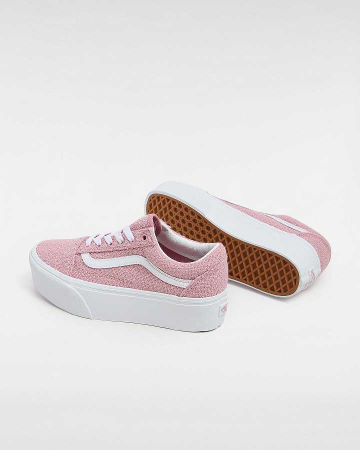 Pink Women Vans Old Skool Platform Shoes NZ | VN2048951