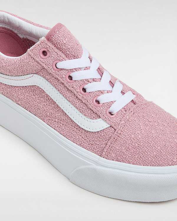 Pink Women Vans Old Skool Platform Shoes NZ | VN2048951