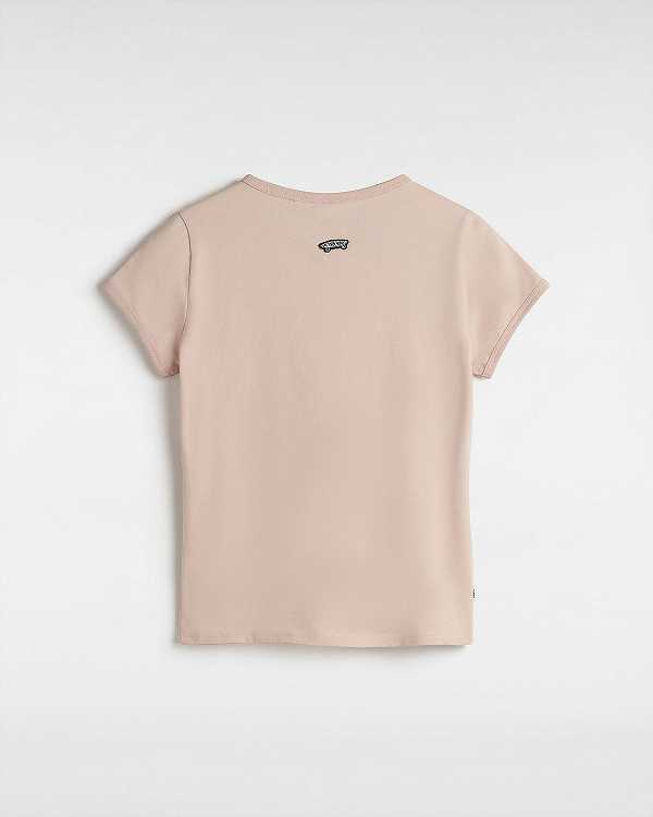 Pink Women Vans Premium Short Sleeve Baby T Shirts NZ | VN3290674